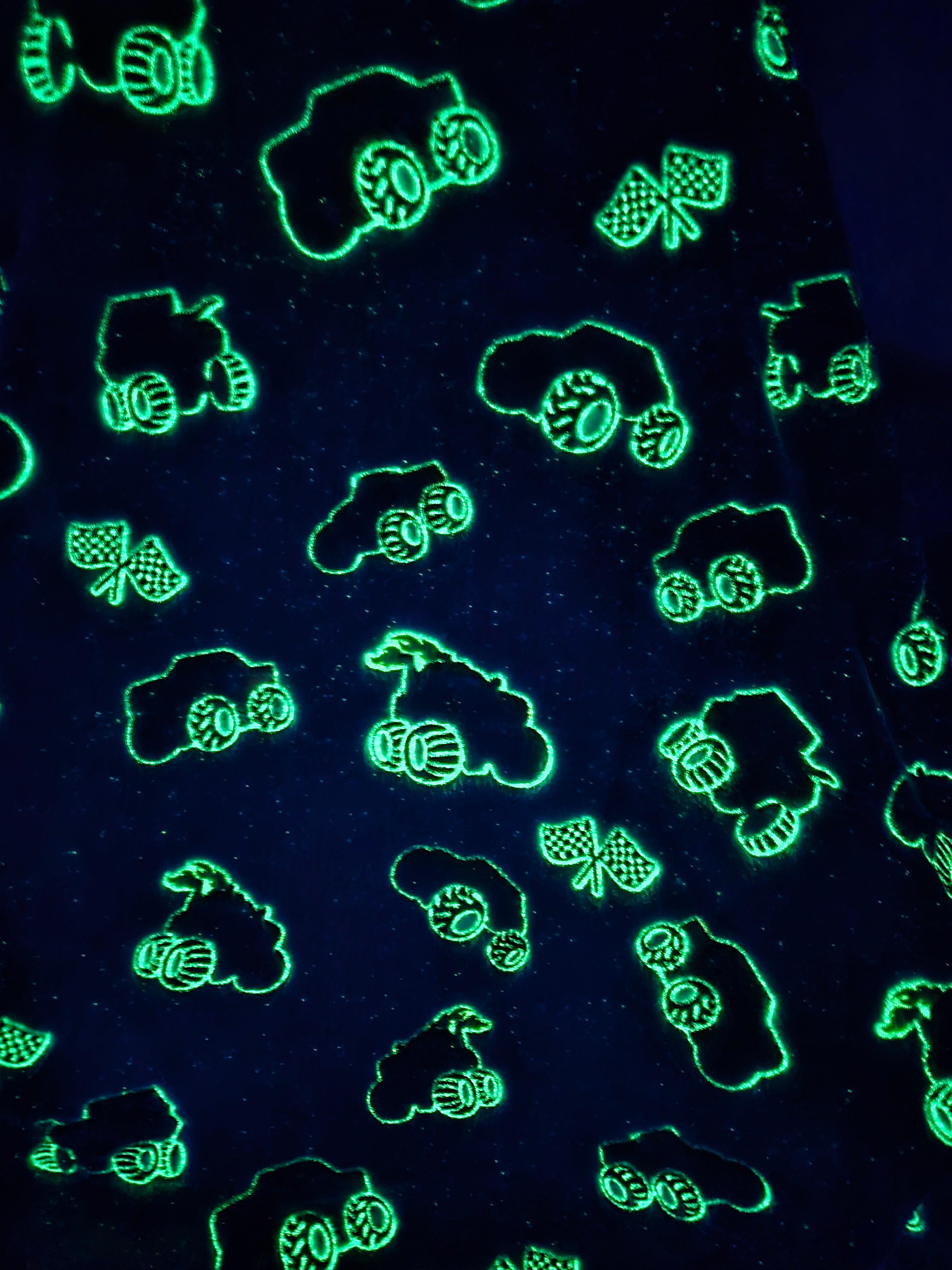 Glow In The Dark Monster Trucks + FREE TORCH