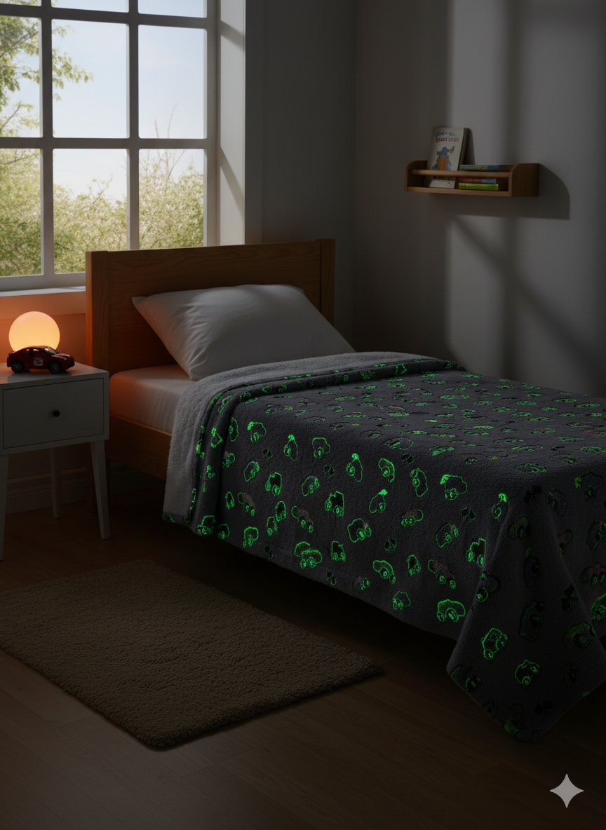 Glow In The Dark Monster Trucks + FREE TORCH