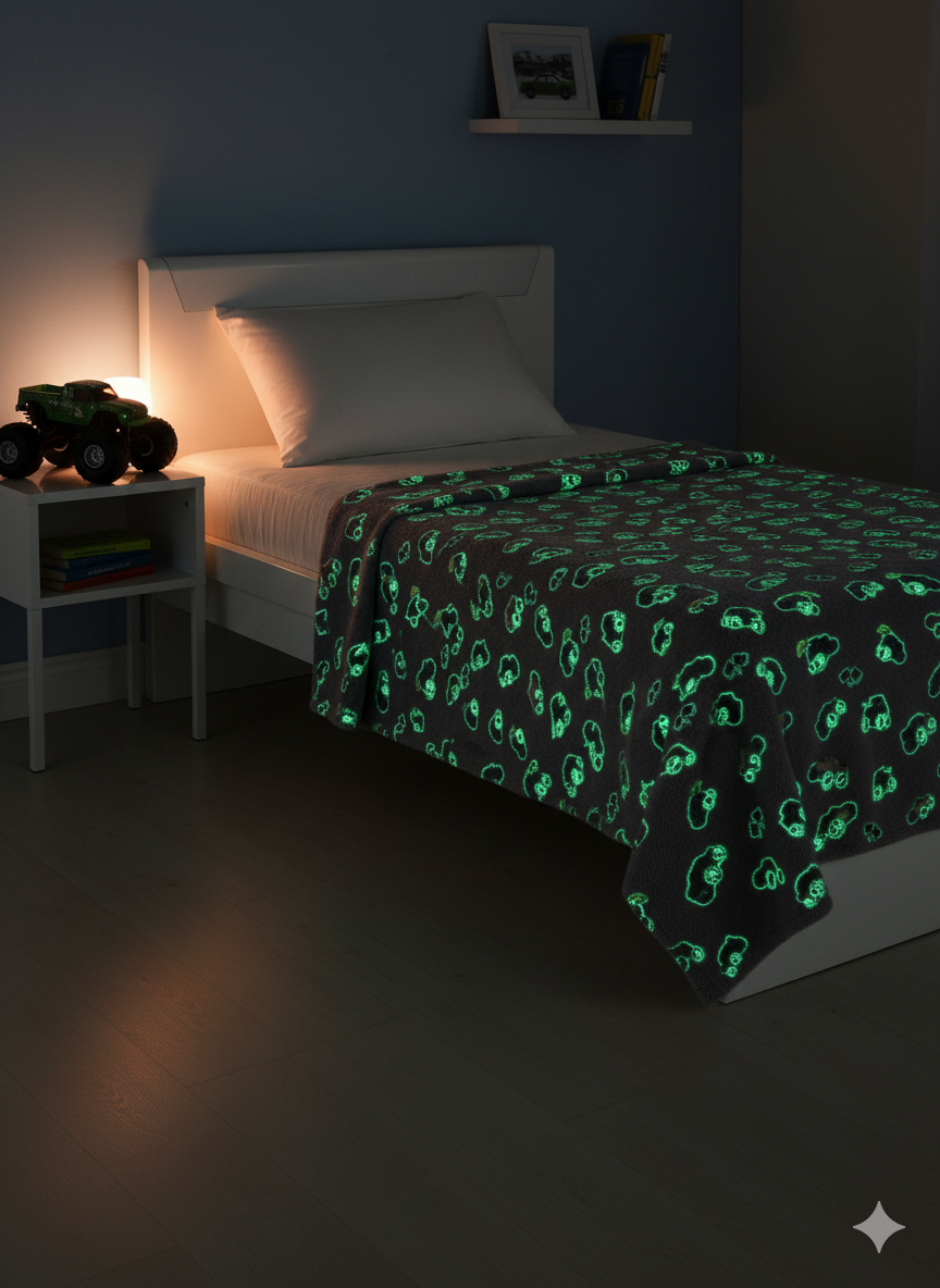 Glow In The Dark Monster Trucks + FREE TORCH