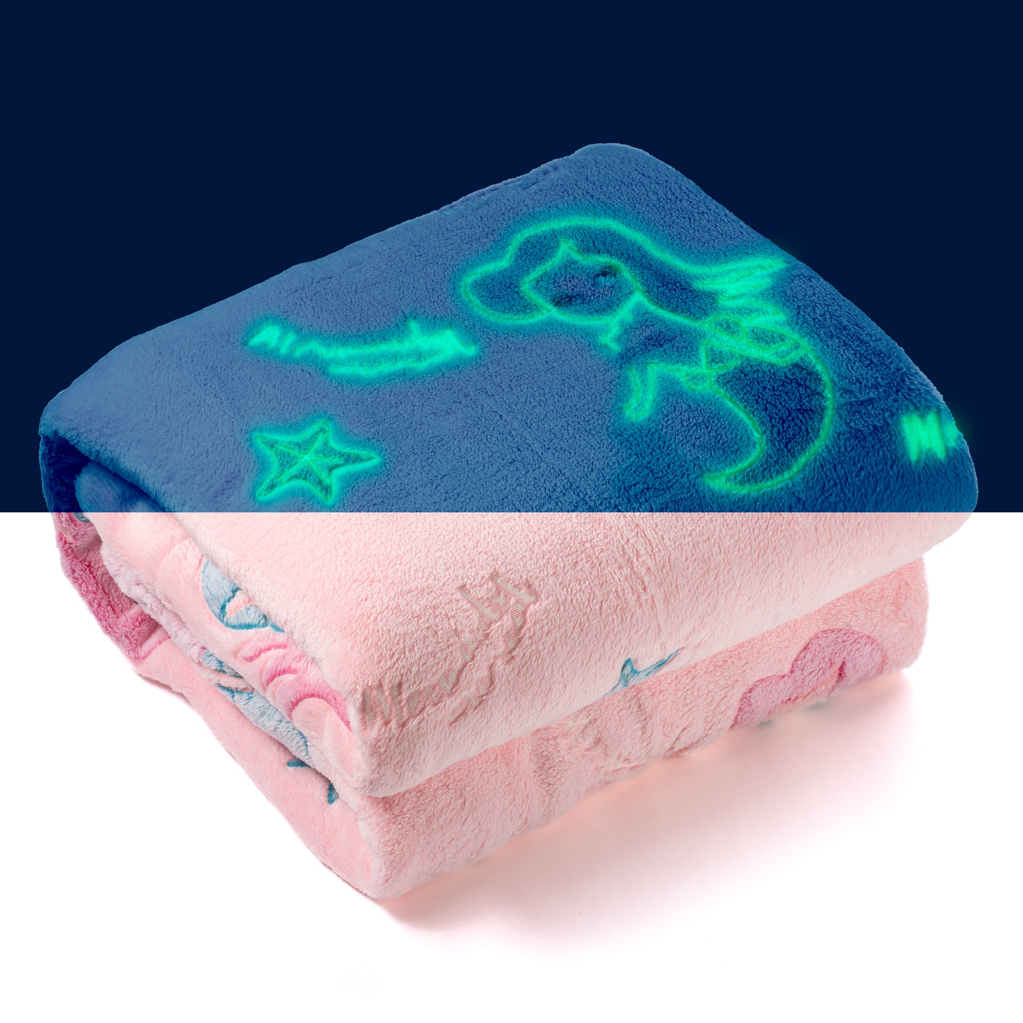 Glow In The Dark Mermaid Blanket + FREE TORCH