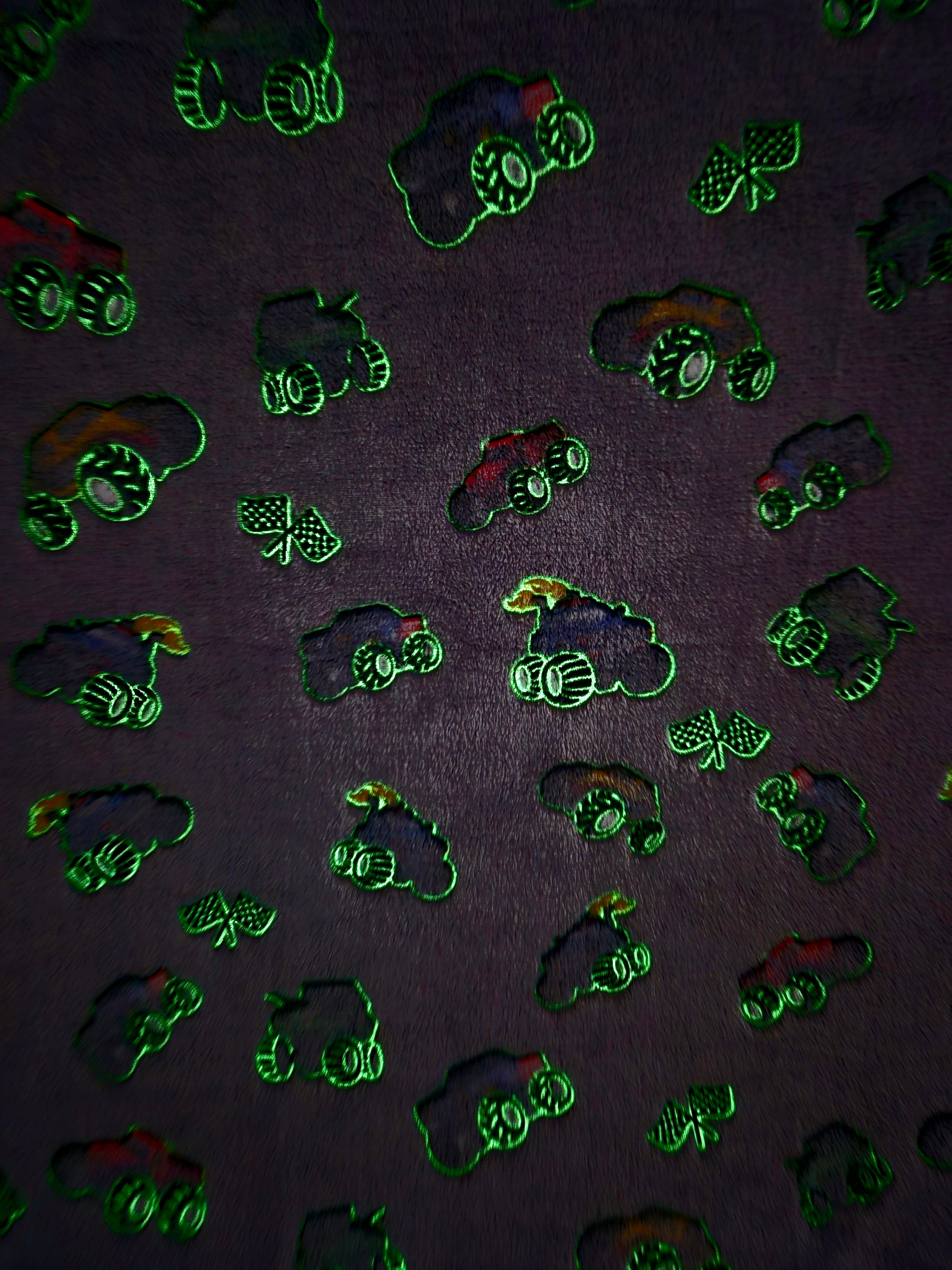 Glow In The Dark Monster Trucks + FREE TORCH