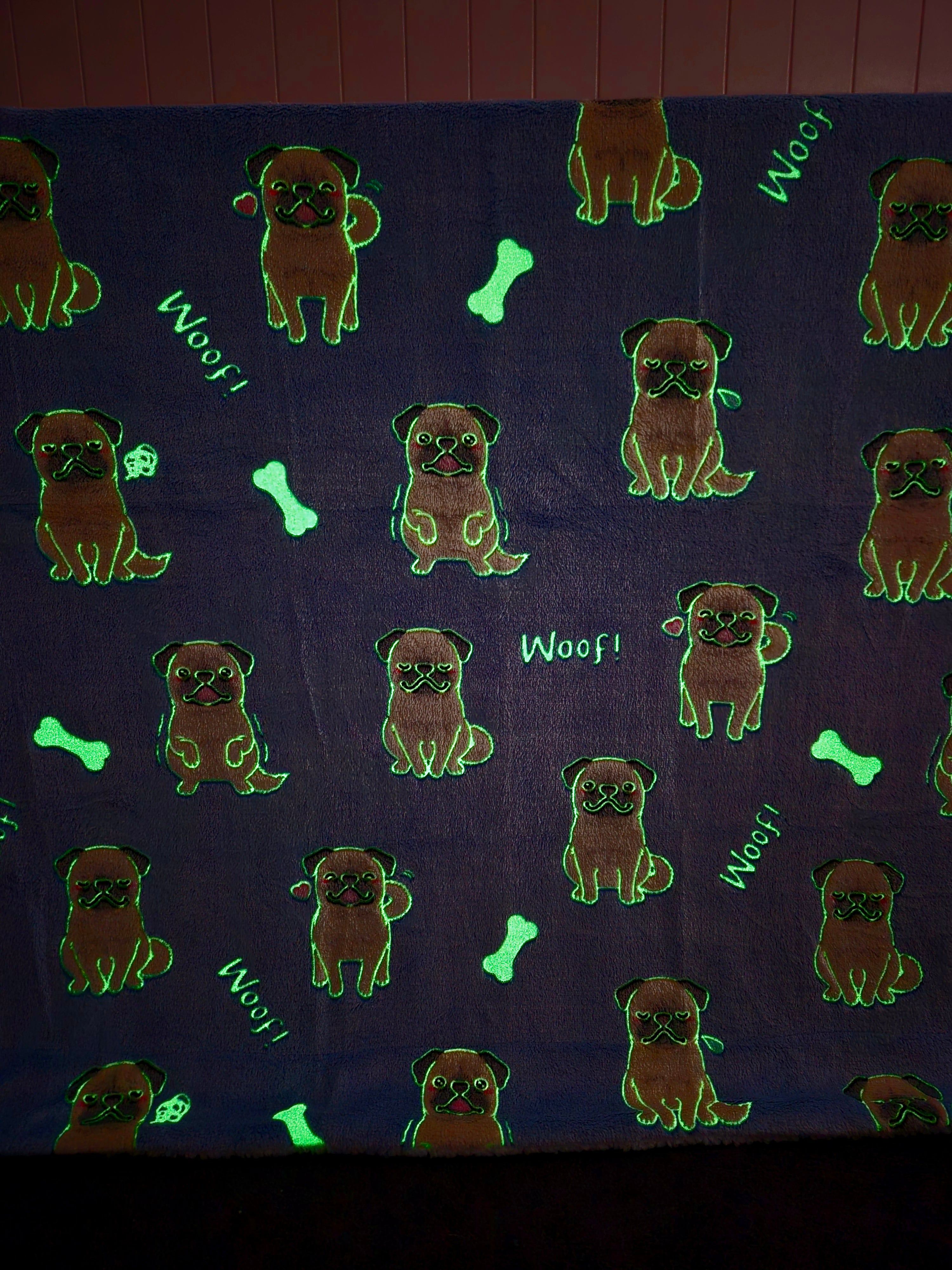 Glow In The Dark Puppy Blanket + FREE TORCH