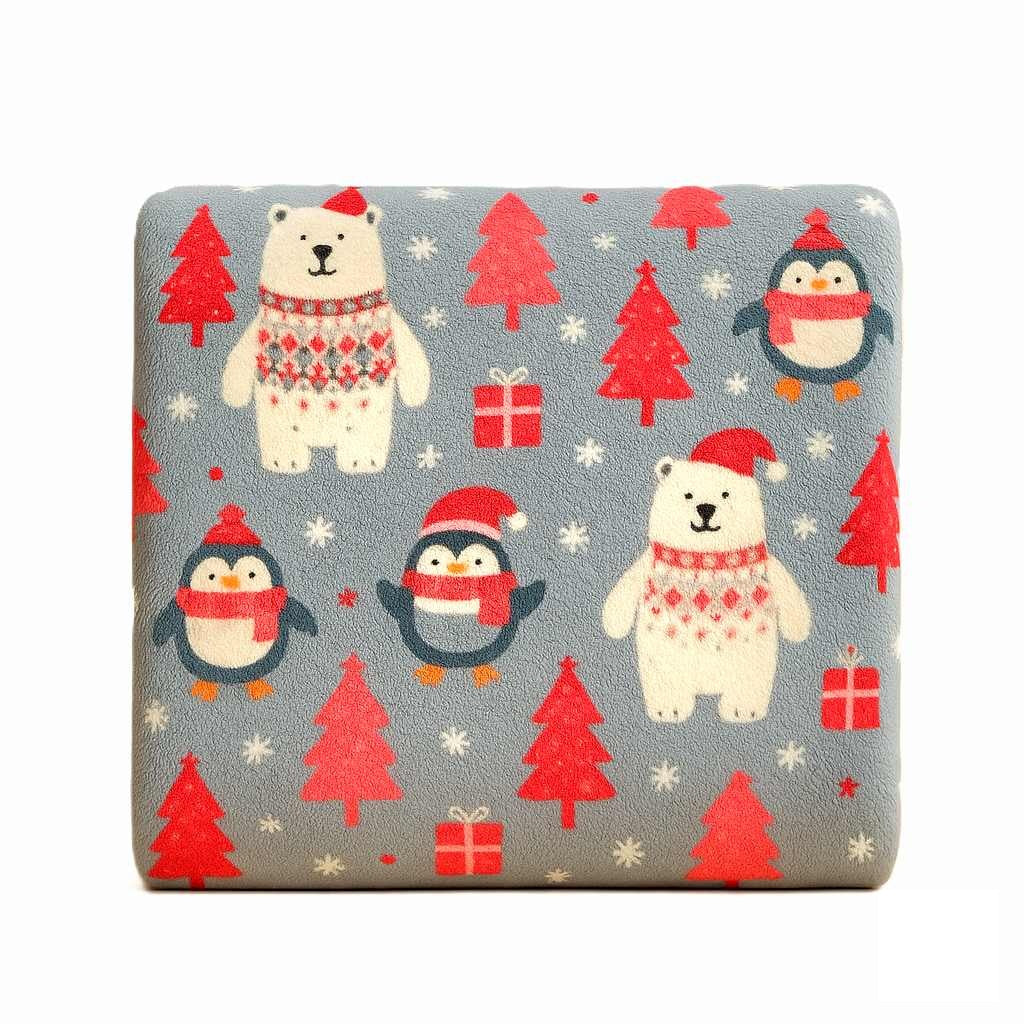 Glow In The Dark Silver Christmas Blanket + FREE TORCH