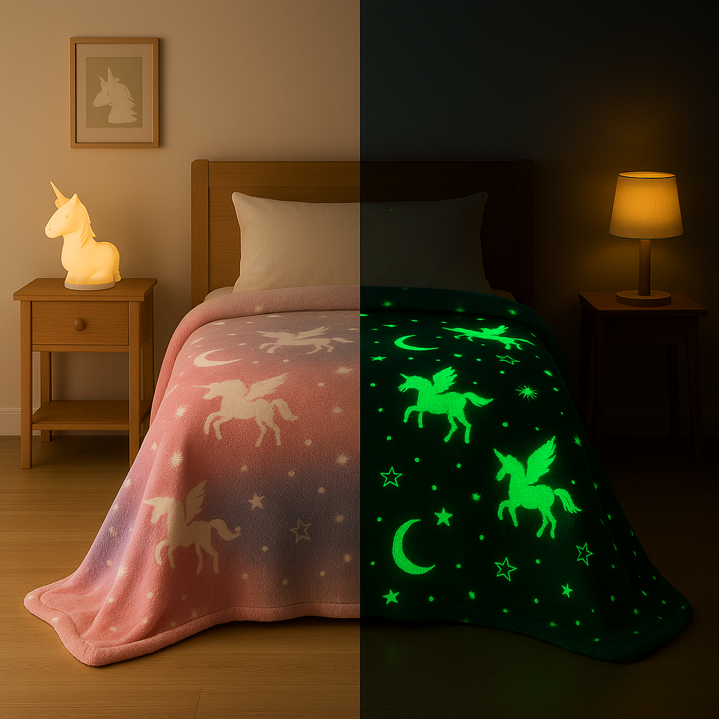 Unicorn Blanket - Glow In The Dark