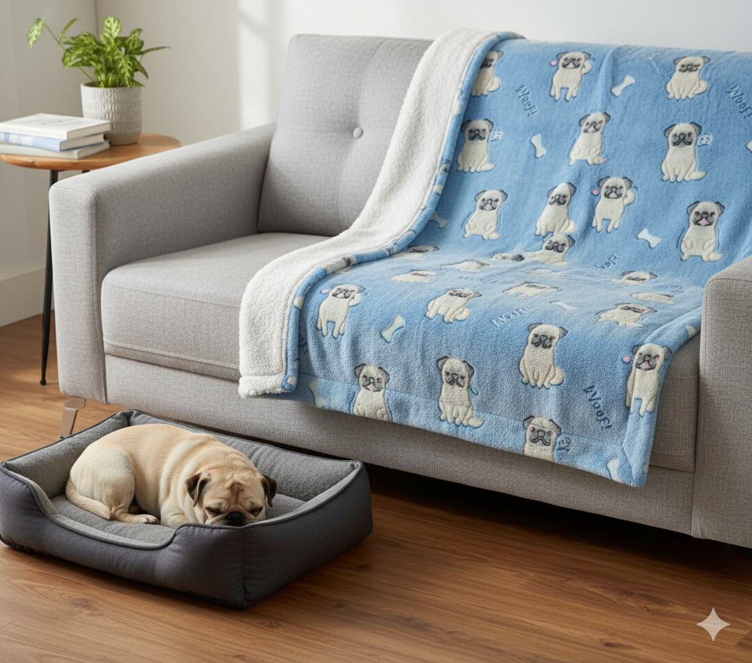 Glow In The Dark Puppy Blanket + FREE TORCH