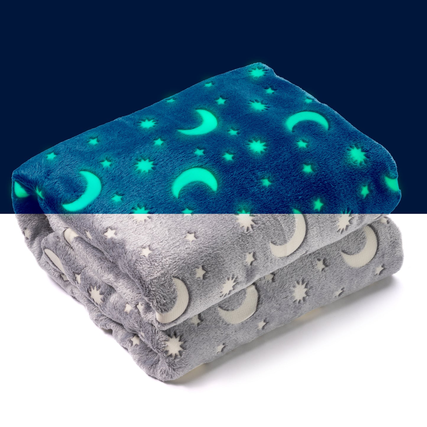 Stars and Moon Blanket - Glow In The Dark