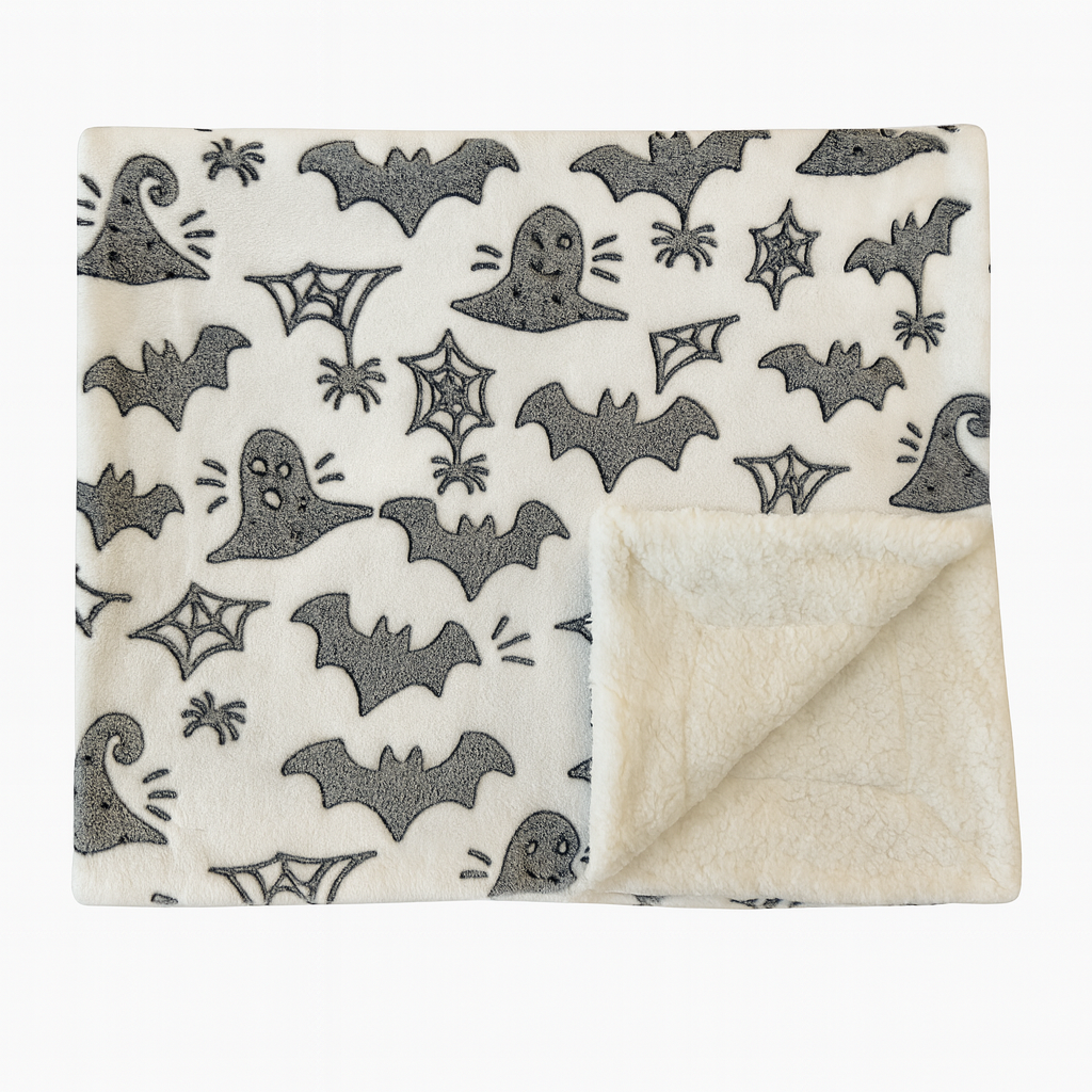 Glow In The Dark Halloween Blanket + FREE TORCH