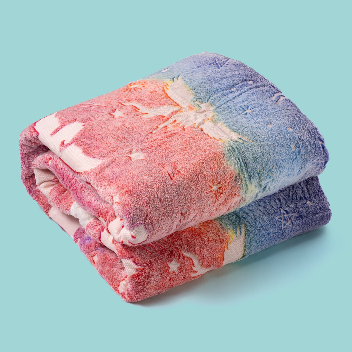 Unicorn blanket folded